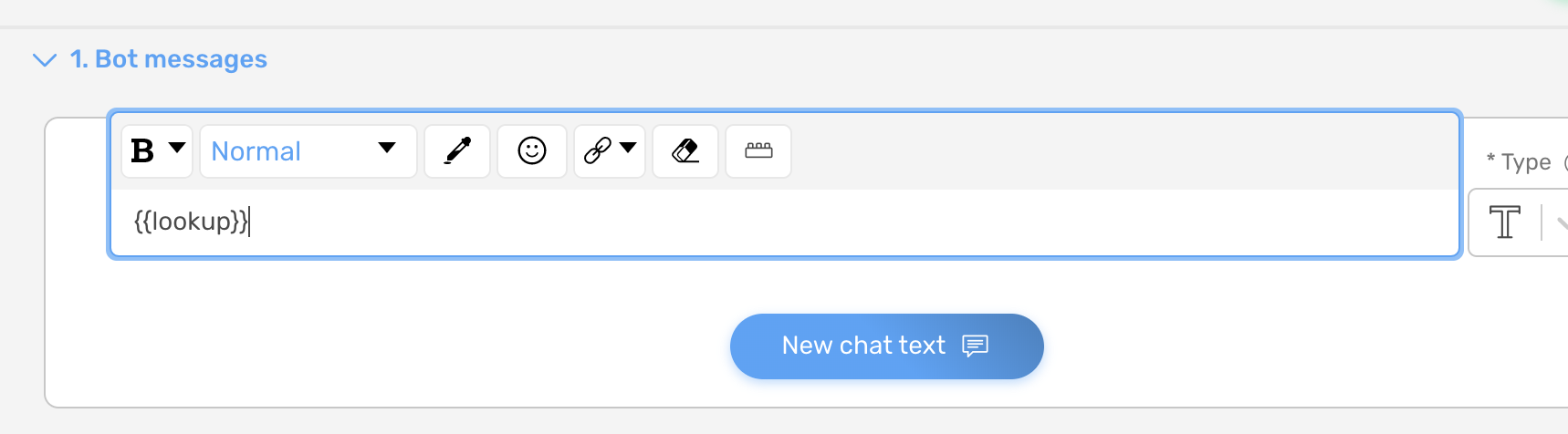 How to implement a lookup table bot variable - asdfasdfasdfasdfddd